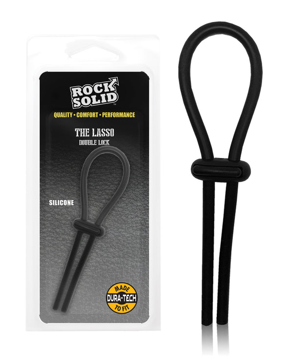 The Soft Hum Rock Solid Lasso Single Adjustable Lock Black Silicone