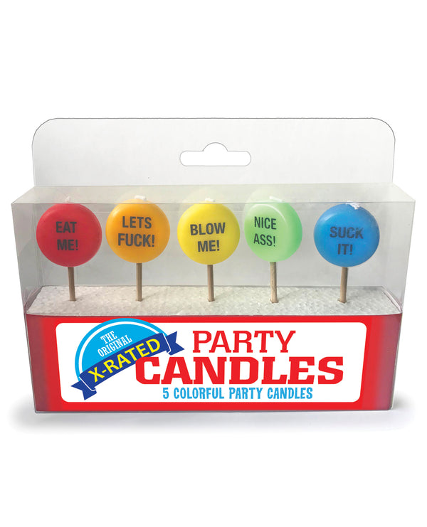 The Soft Hum X-Rated Party Candles - Set of 5