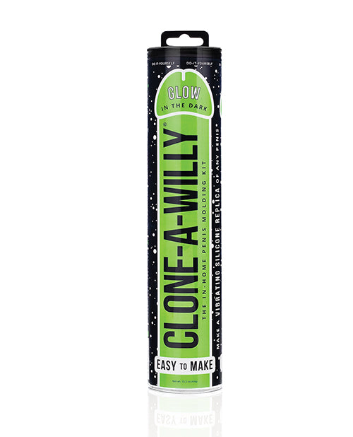 The Soft Hum Clone-A-Willy Kit Vibrating Glow in the Dark - Green