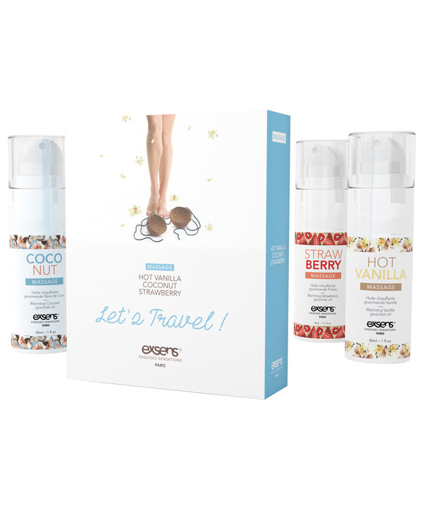 The Soft Hum EXSENS of Paris Let's Travel Massage Oil Set