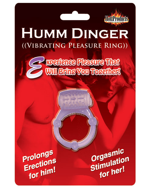 The Soft Hum Humm Dinger Vibrating Cockring - Purple