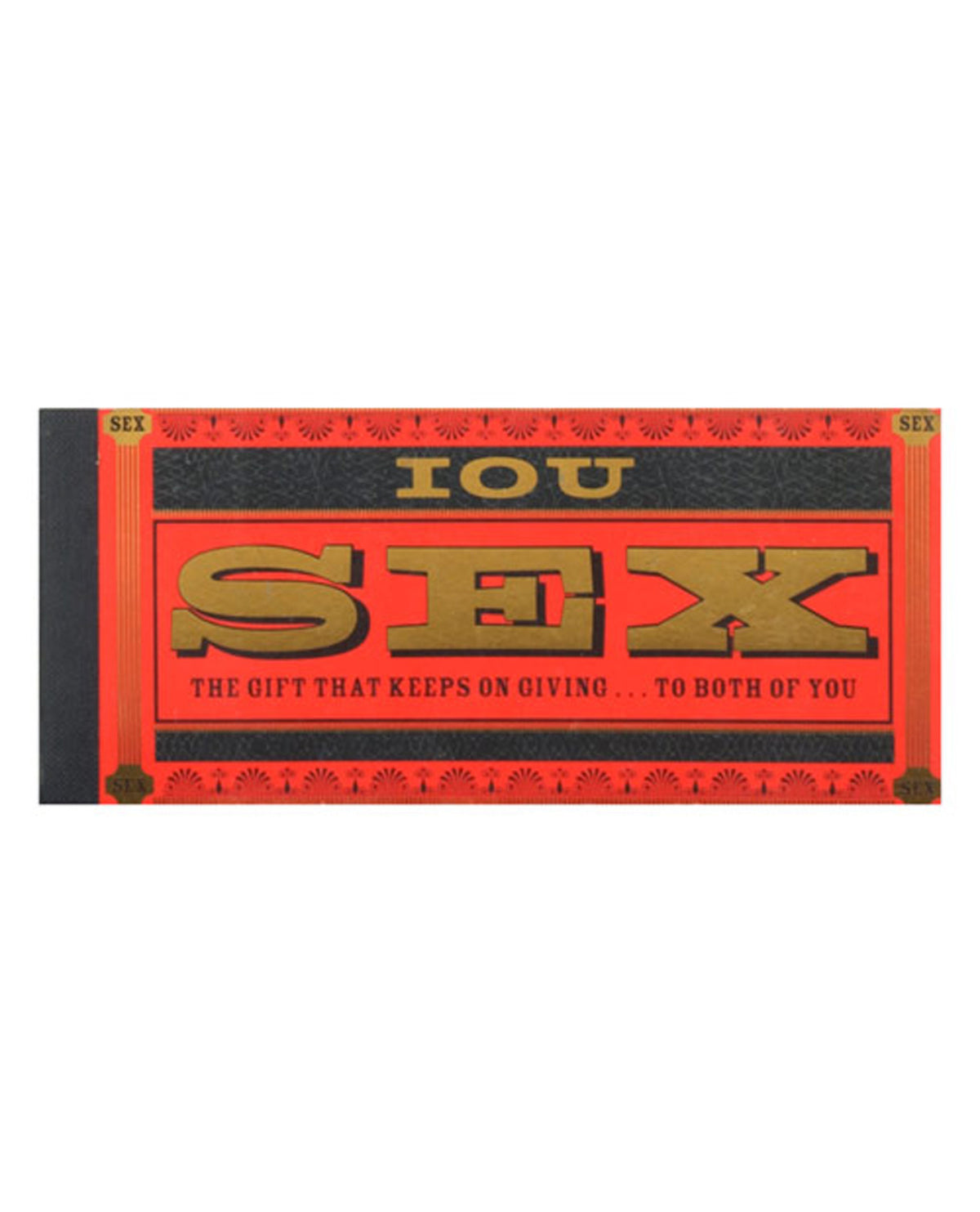 The Soft Hum I.O.U Sex Checks Coupon Book