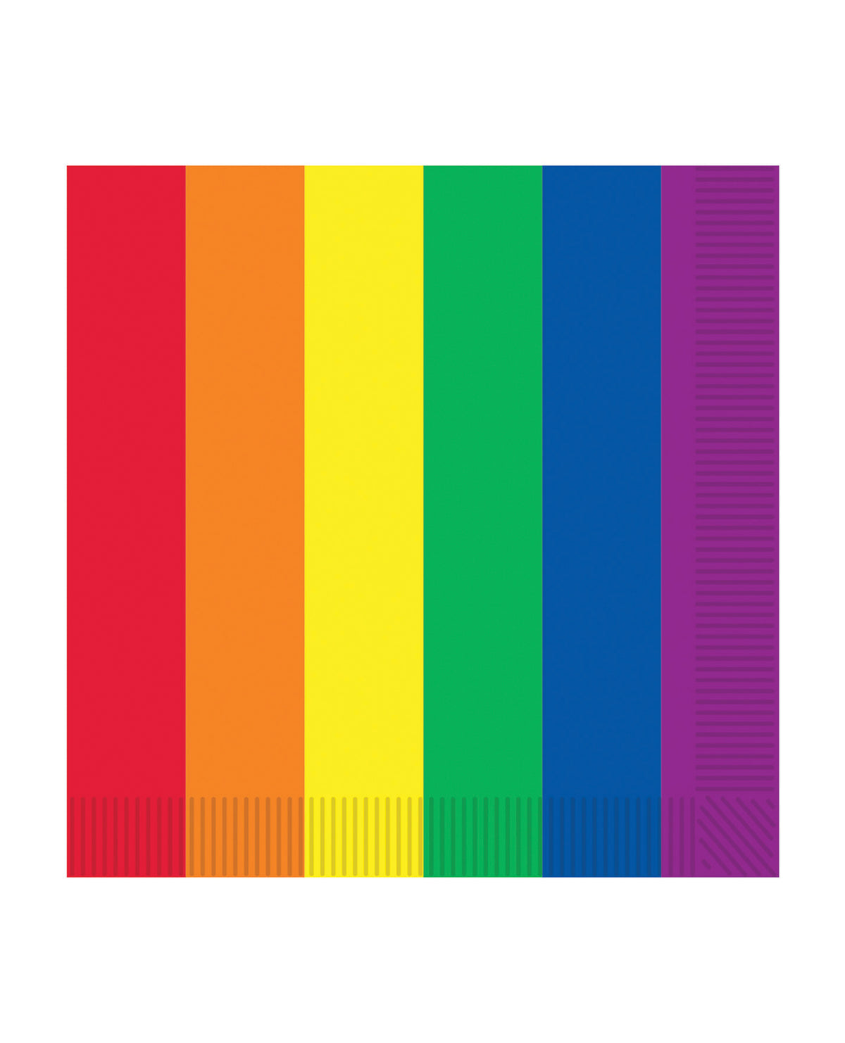 The Soft Hum Pride Luncheon Napkins - Rainbow Pack of 16