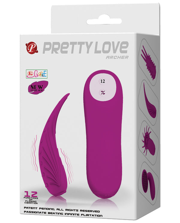 The Soft Hum Pretty Love Archer Vibrator - Fuchsia