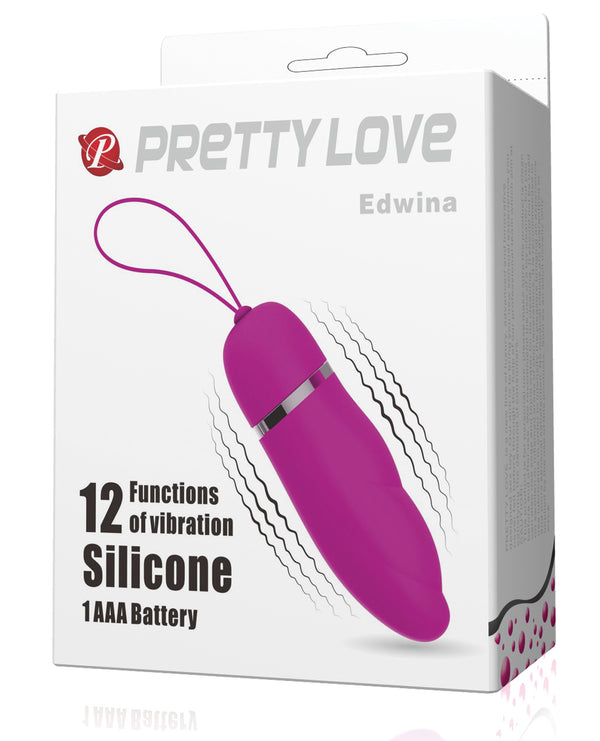 The Soft Hum Pretty Love Edwina Vibrating Egg - Fuchsia