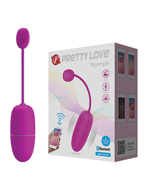 The Soft Hum Pretty Love Nymph App-Enabled Vibrating Egg - Fuchsia