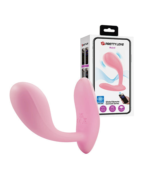 The Soft Hum Pretty Love Baird App-Enabled Vibrating Butt Plug - Hot Pink