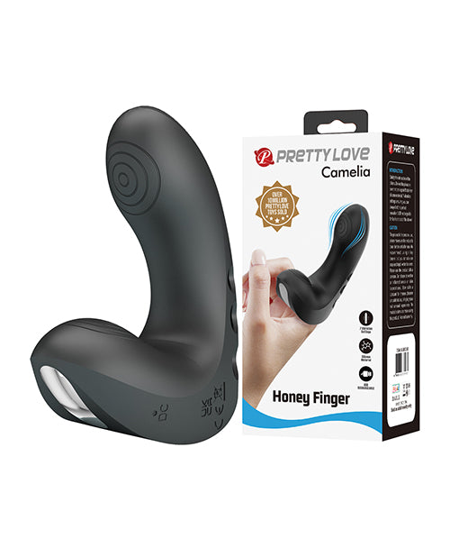 The Soft Hum Pretty Love Camelia Finger Vibe - Black