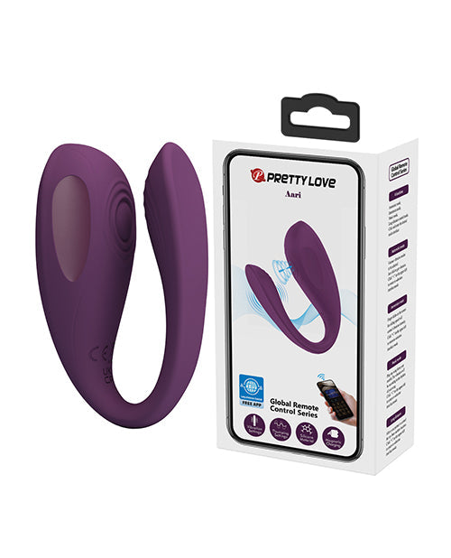 The Soft Hum Pretty Love Aari Thumping Dual Vibrator - Purple