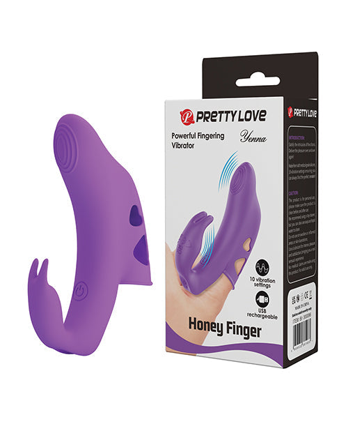 The Soft Hum Pretty Love Yenna Dual Finger Vibe - Purple