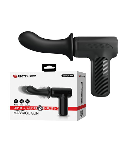 The Soft Hum Pretty Love DJ Doctor Thrusting Gun Massager - Black