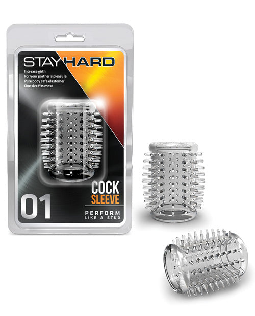 The Soft Hum Blush Stay Hard Cock Sleeve 01 - Clear