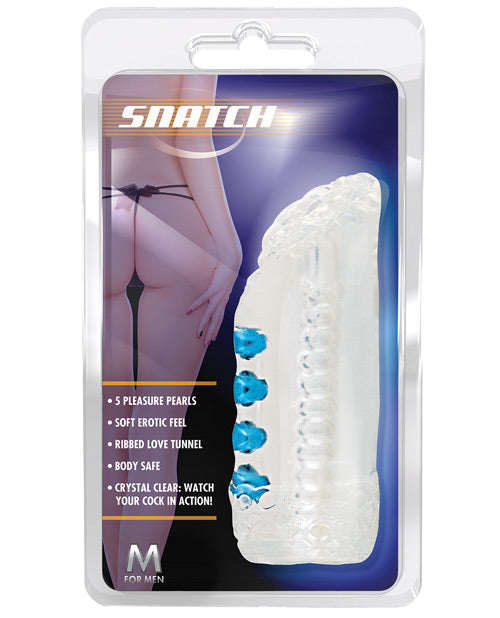 The Soft Hum Blush M for Men Snatch Masturbator - Clear