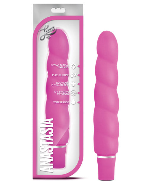 The Soft Hum Blush Luxe Anastasia Silicone Vibrator - Pink