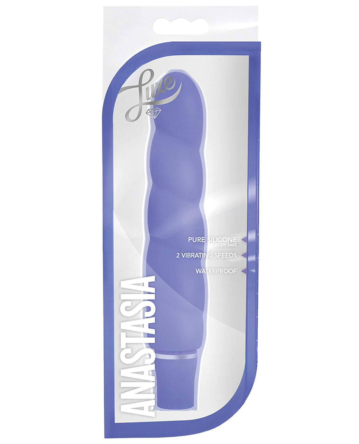 The Soft Hum Blush Luxe Anastasia Silicone Vibrator - Periwinkle