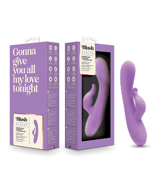 The Soft Hum Blush Evelyn Rabbit Vibrator - Purple