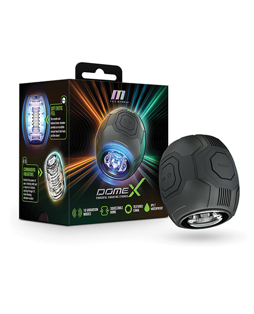 The Soft Hum Blush M for Men Dome X Vibrating Masturbator - Black