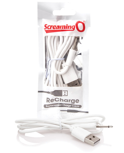 The Soft Hum Screaming O Recharge Charging Cable - White