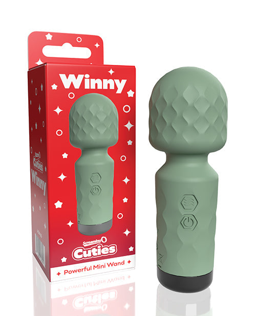 The Soft Hum Screaming O Cuties Winny Vibrating Mini Wand - Sage Green