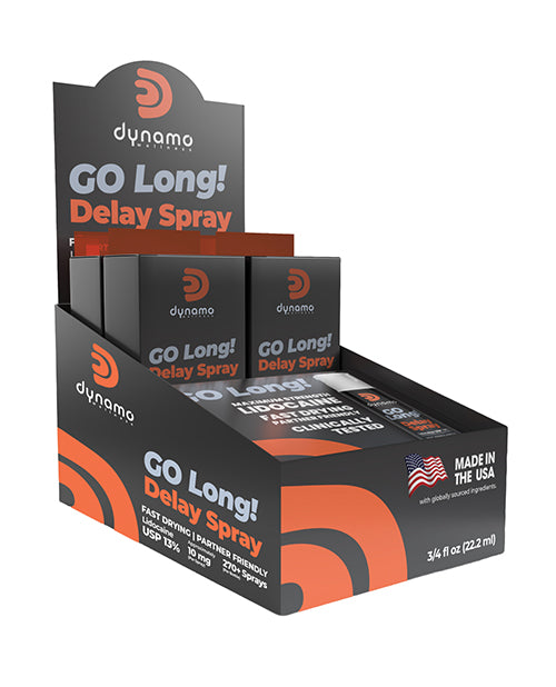 Dynamo Wellness Delay Spray - 12 Pack Display POP Box