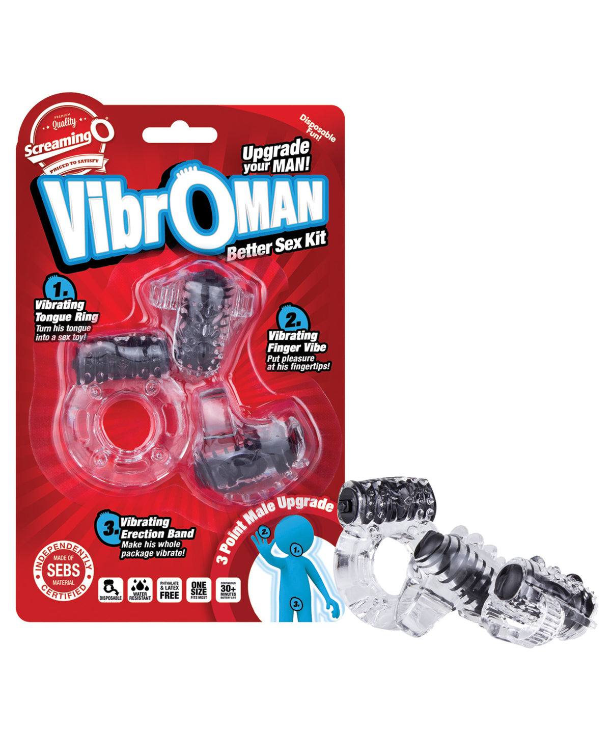 The Soft Hum Screaming O VibrOMan - Black