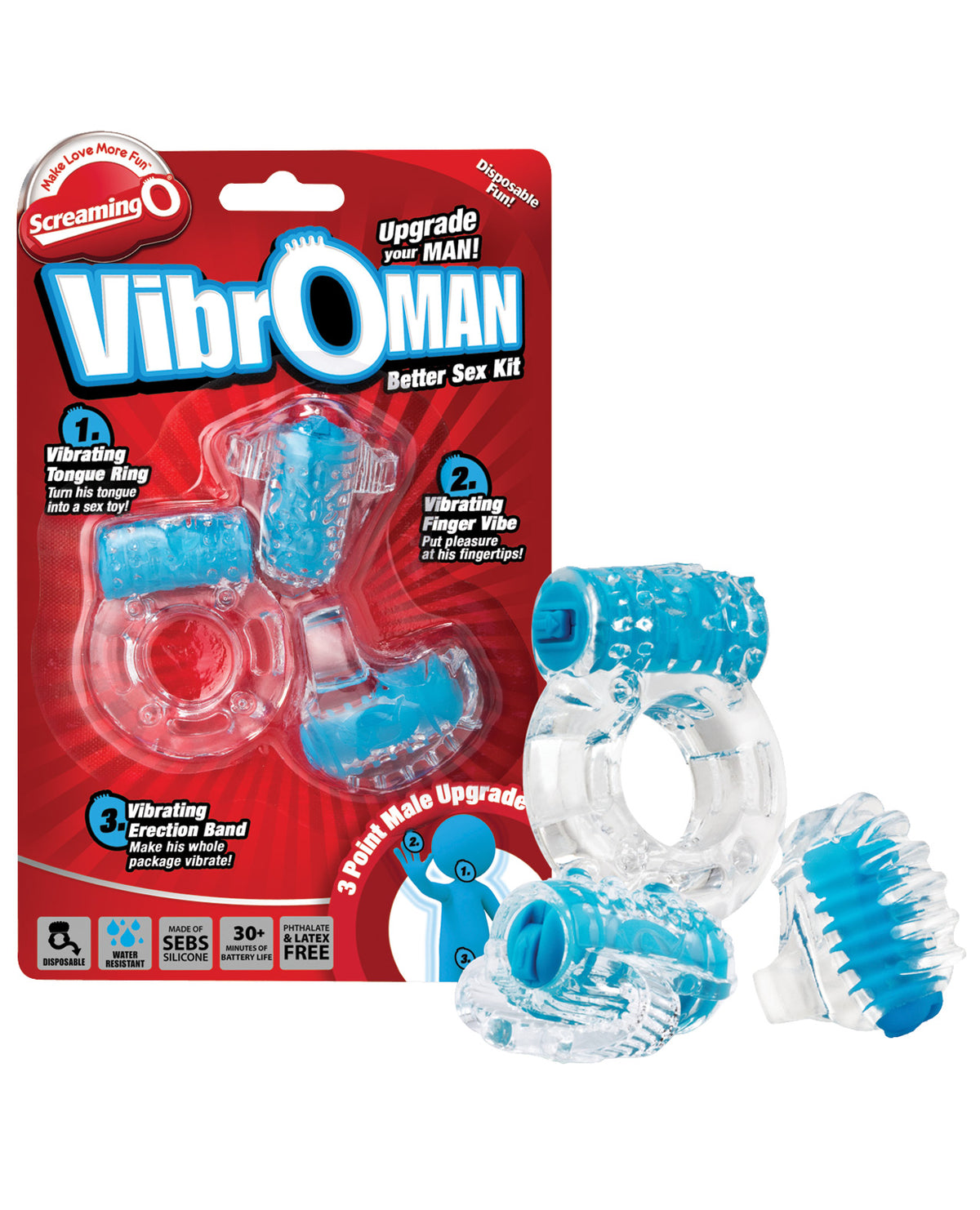 The Soft Hum Screaming O VibrOMan - Blue