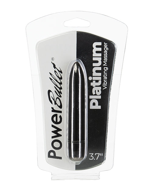The Soft Hum Power Bullet 3.7" Platinum Vibrating Massager