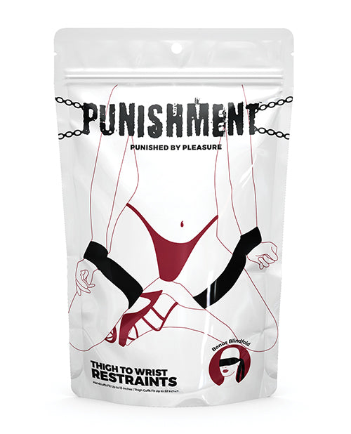 The Soft Hum Punishment Thigh to Wrist Restraints