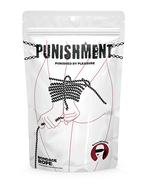The Soft Hum Punishment Bondage Rope - Black