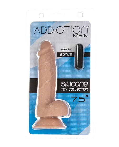 The Soft Hum Addiction Mark 7.5" Dildo - Beige