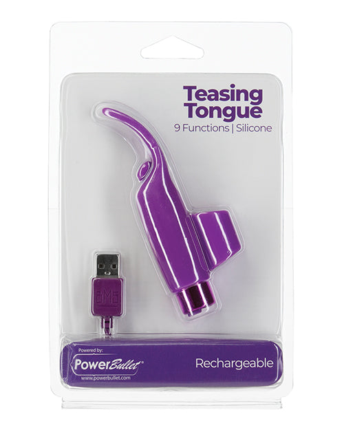 The Soft Hum Teasing Tongue - 9 Functions Purple