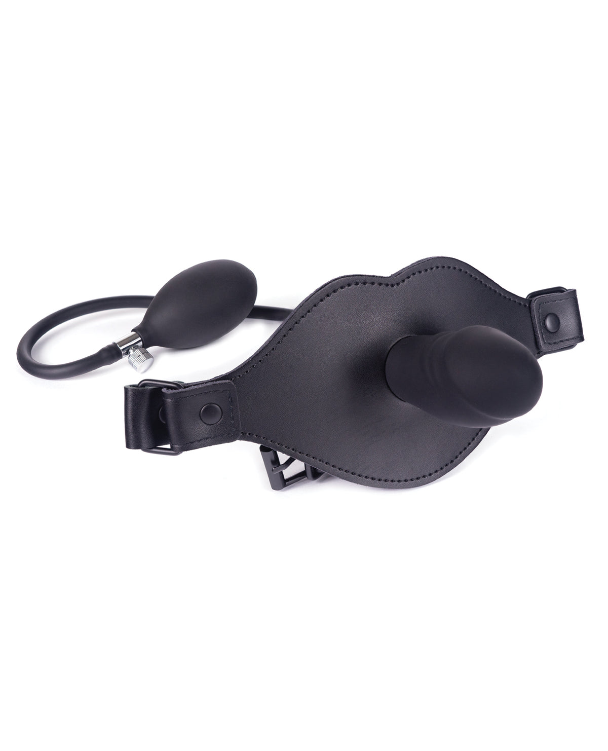 The Soft Hum Spartacus Inflatable Dildo Gag with hand pump