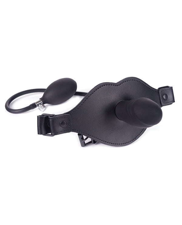 The Soft Hum Spartacus Inflatable Dildo Gag with hand pump
