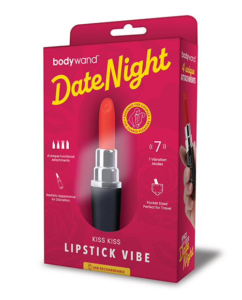 The Soft Hum Xgen Bodywand Date Night Kiss Kiss Lipstick Vibe - Black/Red