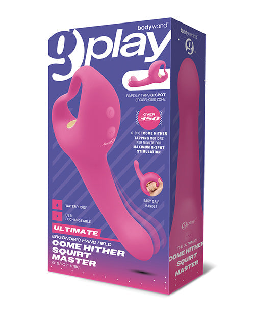 The Soft Hum Bodywand G-Play Come Hither Squirt Master - Pink