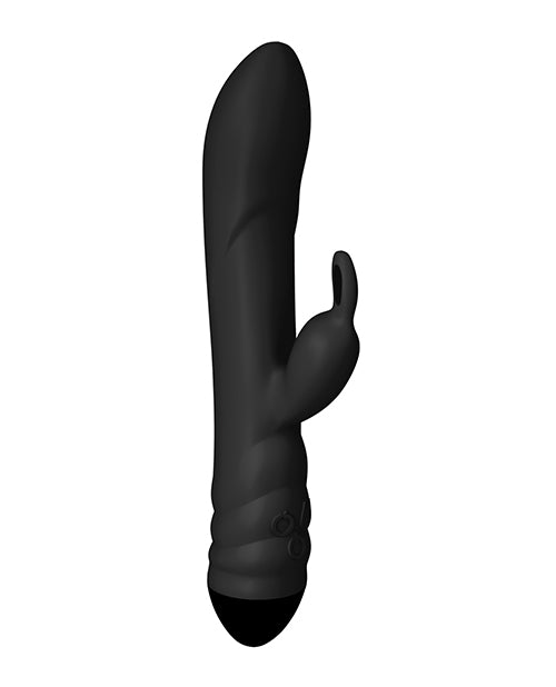 The Soft Hum Adrien Lastic Twister Clitoral Sucker & Vibrating Rabbit - Black