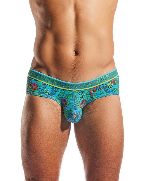 Cocksox Contour Pouch Sports Brief - Multi-Color Tiki LG