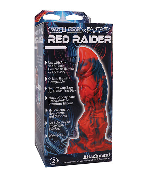 The Soft Hum Vac-U-Lock x Fantasy Fuckers Red Raider - Red/Black