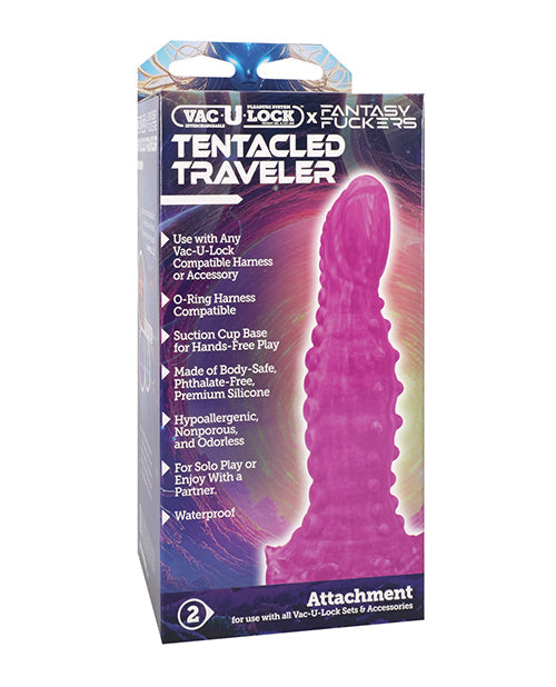 The Soft Hum Vac-U-Lock x Fantasy Fuckers Tentacled Traveler - Pink