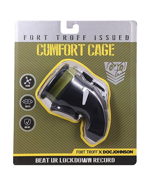 The Soft Hum Fort Troff CUMfort Cage Chastity Cage - Black