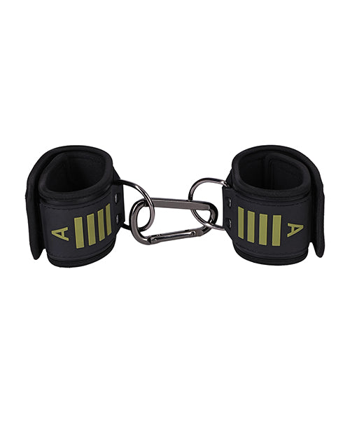 The Soft Hum Fort Troff Tactical Ankle Cuffs - Black/Green