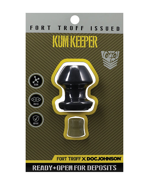 The Soft Hum Fort Troff Kum Keeper Anal Plug - Small, Black