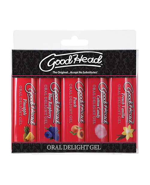 The Soft Hum GoodHead Oral Delight Gel - 1 oz Asst. Flavors Pack of 5