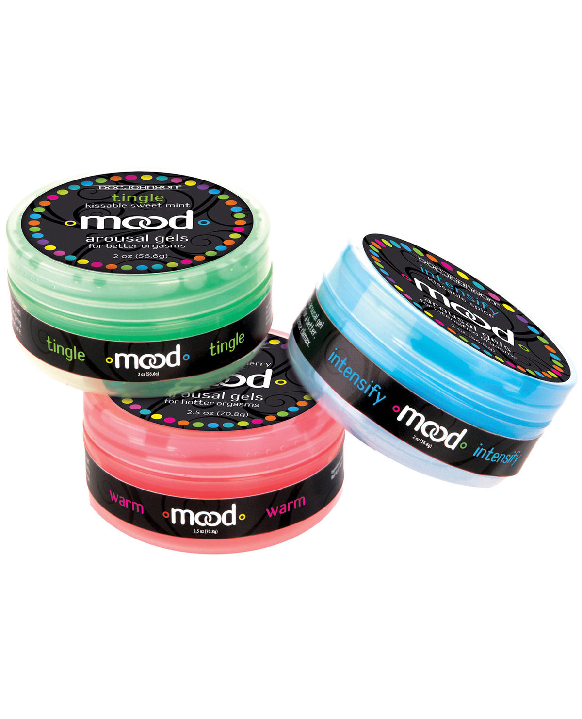 The Soft Hum Mood Lube Kissable Foreplay Gels - 2 oz Asst. Flavors Pack of 3