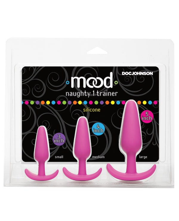 The Soft Hum Mood Naughty 1 Anal Trainer Set - Pink Set of 3