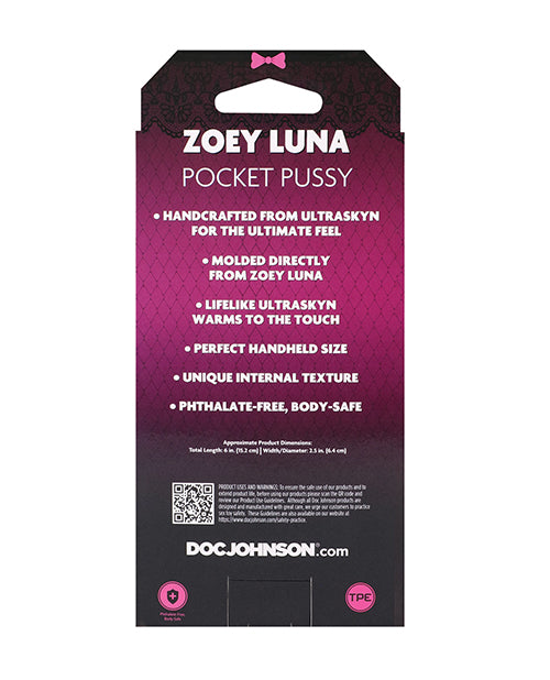 The Soft Hum Signature Strokers ULTRASKYN Pocket Pussy - Zoey Luna, Vanilla