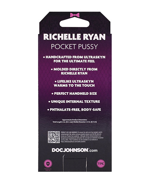 The Soft Hum Signature Strokers ULTRASKYN Pocket Pussy - Richelle Ryan, Vanilla