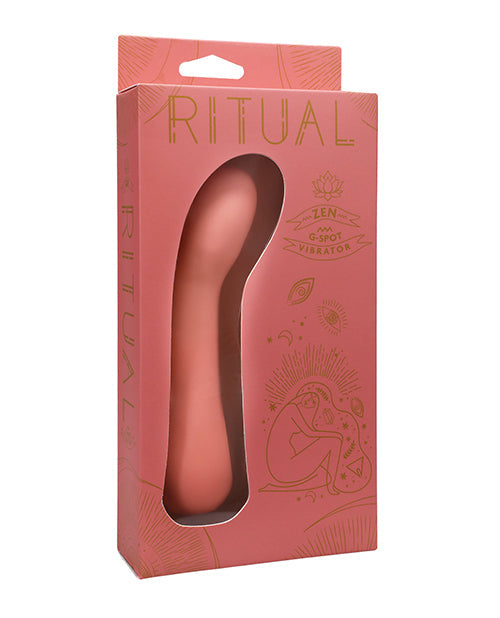 The Soft Hum RITUAL Zen Rechargeable Silicone G-Spot Vibe - Coral