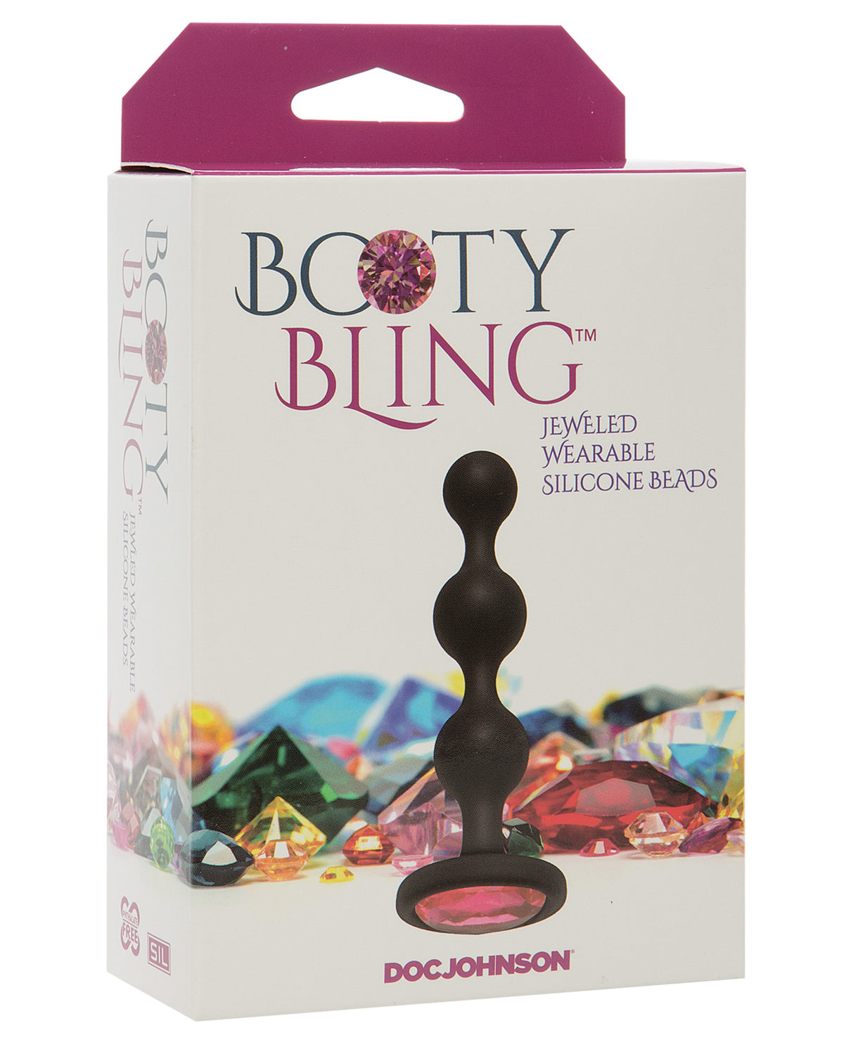 The Soft Hum Booty Bling Wearable Silicone Beads - Pink