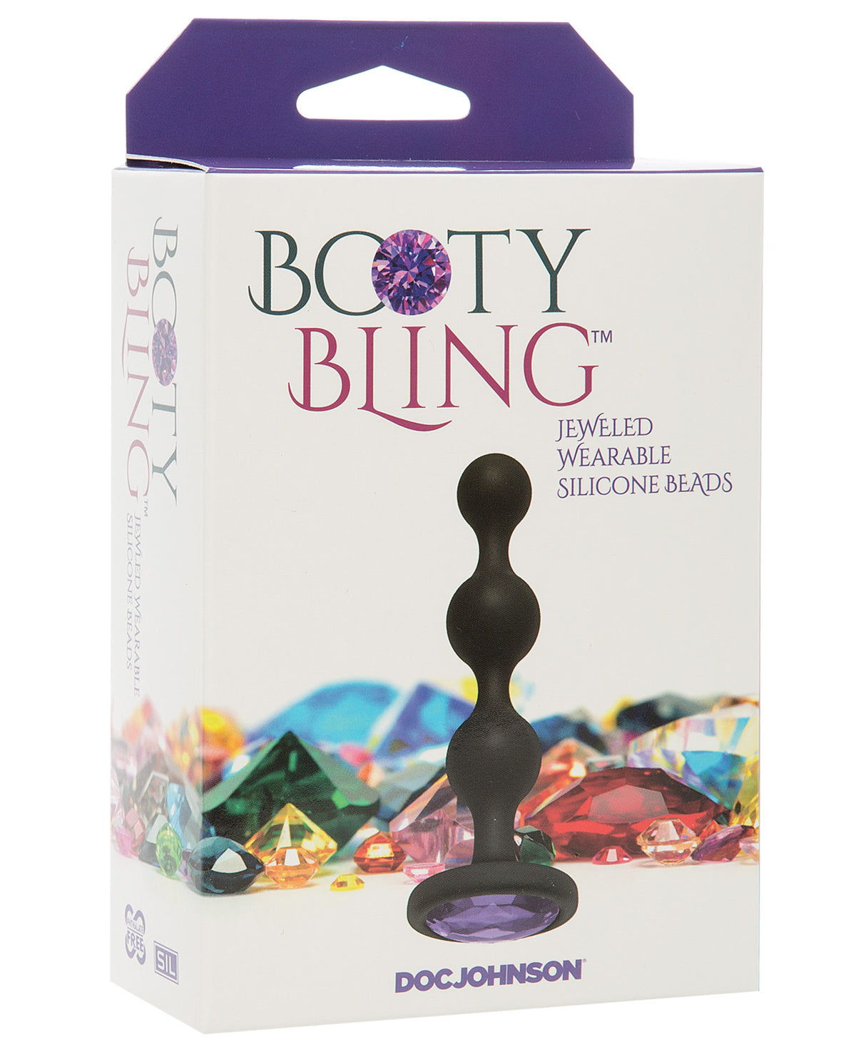 The Soft Hum Booty Bling Wearable Silicone Beads - Purple